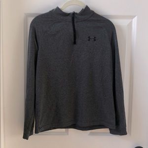 Youth Under Armour Grey 3/4 Zip Size XL